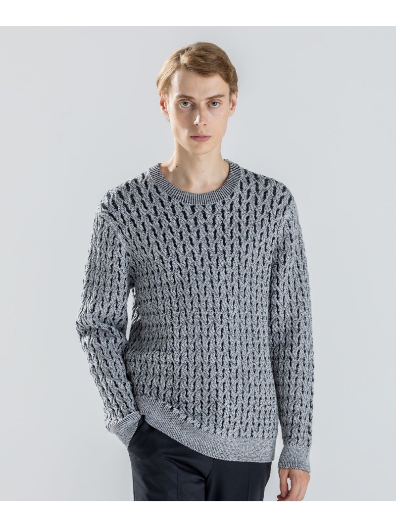 【SALE／30%OFF】JOSEPH HOMME 【新柄】モロッカンクリスタル クルーネックニット ジョゼフ オム トップス 編み物【RBA_E】【貨物輸送無料】