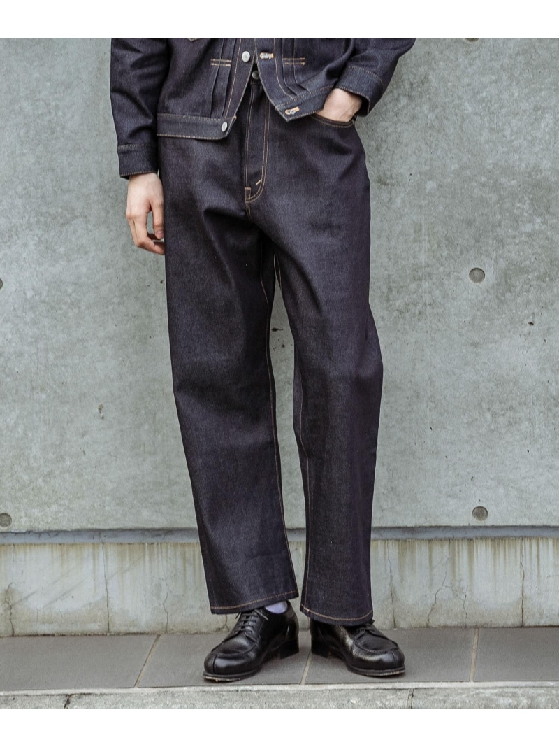 URBAN RESEARCH SHIOTA スーピマDENIM PANTSバギー#JAY アーバンリサーチ パンツ ジーンズ・デニムパンツ ブルー【送料無料】｜ Fashion Men