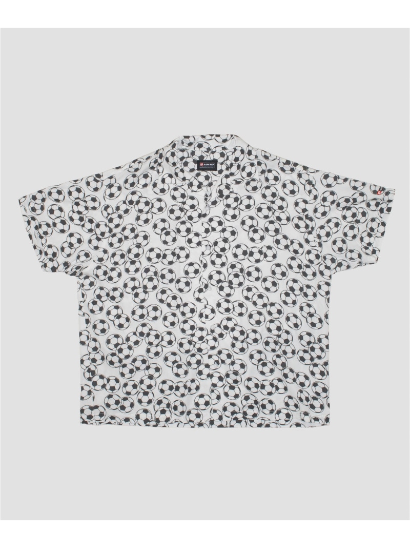 URBAN RESEARCH LOTTO SOCCER BALL PRINT SHIRTS アーバンリサーチ トップス プルオーバー・トップ 黒いこと 白いこと【貨物輸送無料】