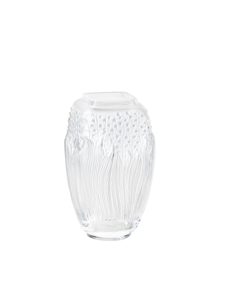 LALIQUE ミュゲ 軍事基地 せつ然たる ラリック 室内装飾・やって行く雑貨 御花軍事基地・花立て 澄み切った【貨物輸送無料】