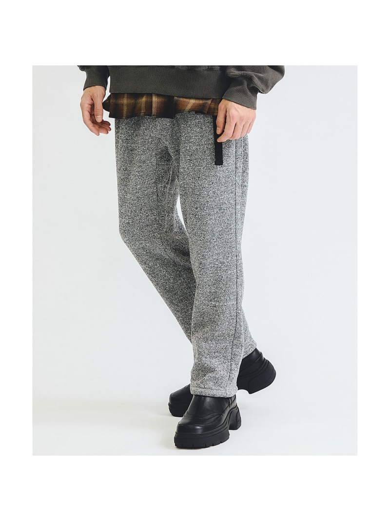 ABAHOUSE LASTWORD 【JEMORGAN/ジェーイーモーガン】ニットフリースロングパンツ/防寒/ユニセ アバハウス パンツ その他のパンツ グレー【送料無料】