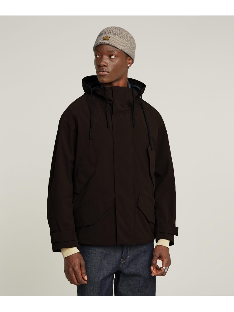 【SALE／40%OFF】G-Star RAW 【公式ショップ】Toolbox Shell Jacket/撥水軽量ハイネックナイロンパーカージャケット ジースターロゥ ジャケット・アウター ブルゾン・ジャンパー ブラウン【RBA_E】【送料無料】