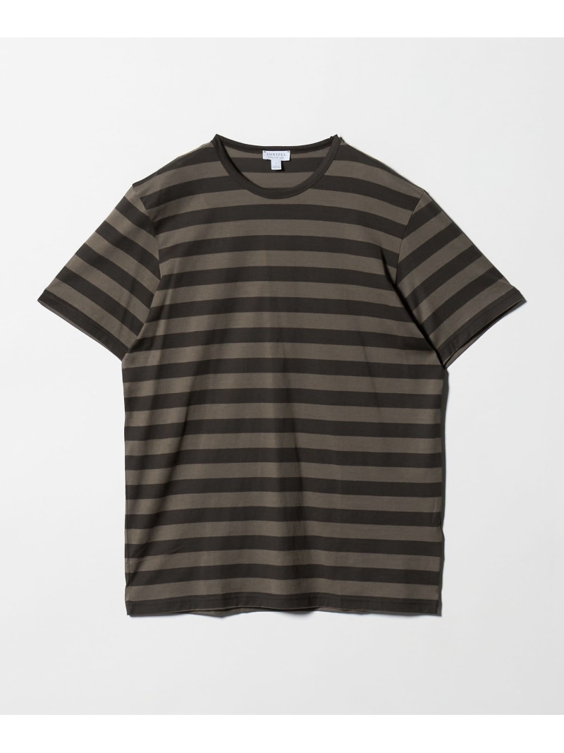UNITED ARROWS ＜SUNSPEL＞クラシック ボーダー Tシャツ ユナイテッドアローズ トップス カットソー・Tシャツ ブラウン【送料無料】