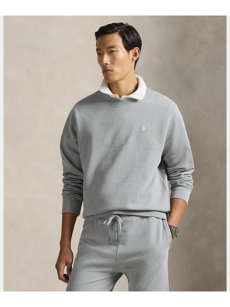 POLO RALPH LAUREN 繰り返しうしろ側 テリー トレーナー ラルフローレン トップス スウェット・トレーナー 薄墨色【貨物輸送無料】