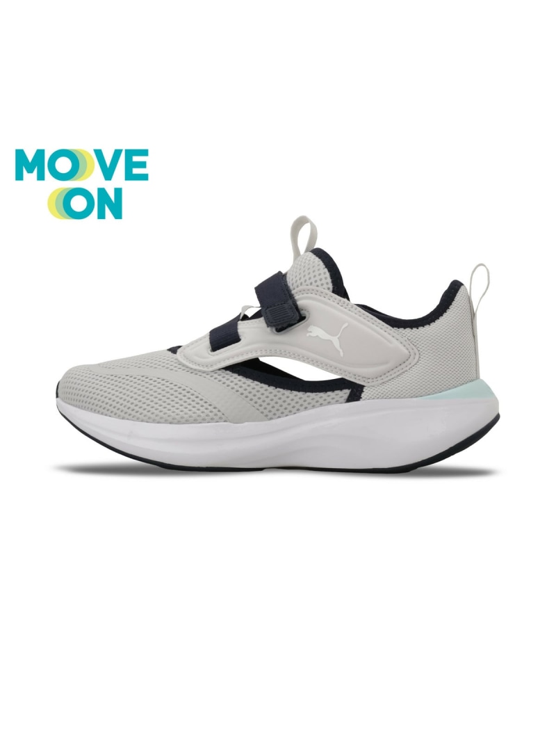 PUMA ユニセックス ソフトライド ムーブオン ラク JF ランニングシューズ Softride Move On R JF プーマ シューズ・靴 スニーカー グレー【送料無料】