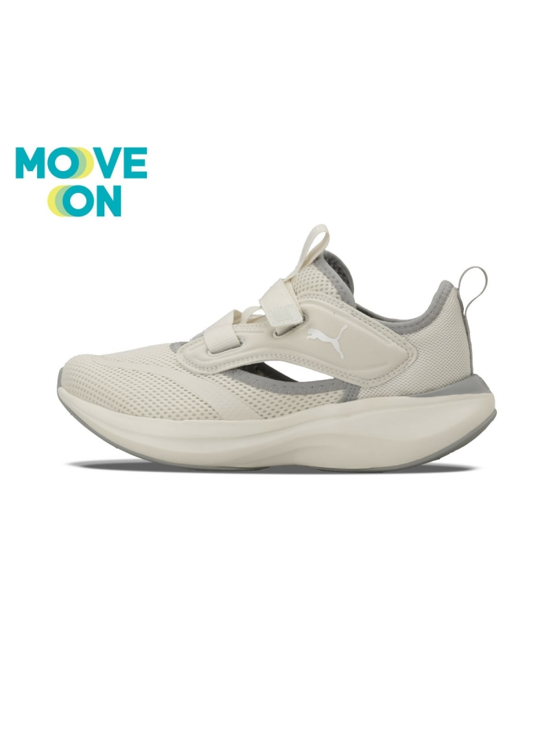 PUMA ユニセックス ソフトライド ムーブオン ラク JF ランニングシューズ Softride Move On R JF プーマ シューズ・靴 スニーカー グレー【送料無料】