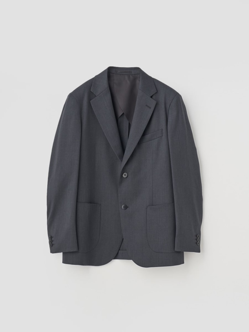 JOHN SMEDLEY Super100'sウールサージトラディショナルジャケット｜FJ251 ジョンスメドレー ジャケット・アウター その他のジャケット・アウター グレー【送料無料】｜ Fashion Men