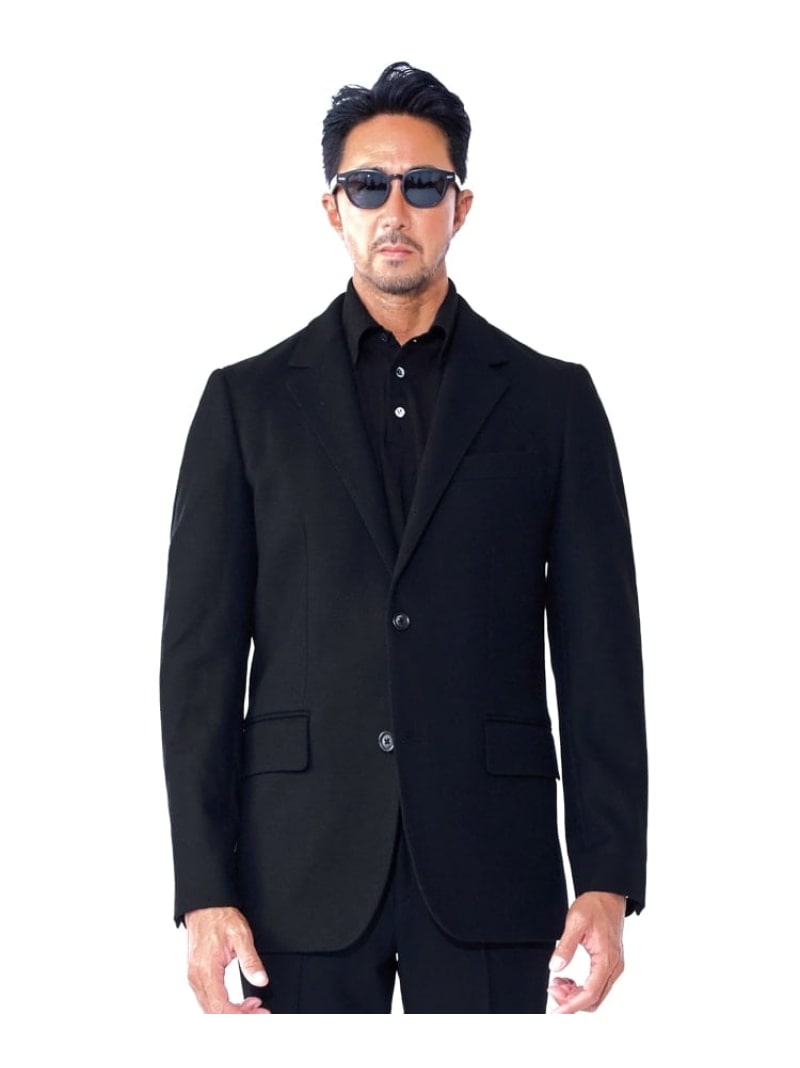 DRESSTERIOR 【セットアップ可】【干場義雅*MOVB*DRESSTERIOR】トリプルコラボ ウールジャケット ドレステリア ジャケット・アウター テーラードジャケット・ブレザー ブラック【送料無料】 44,330円