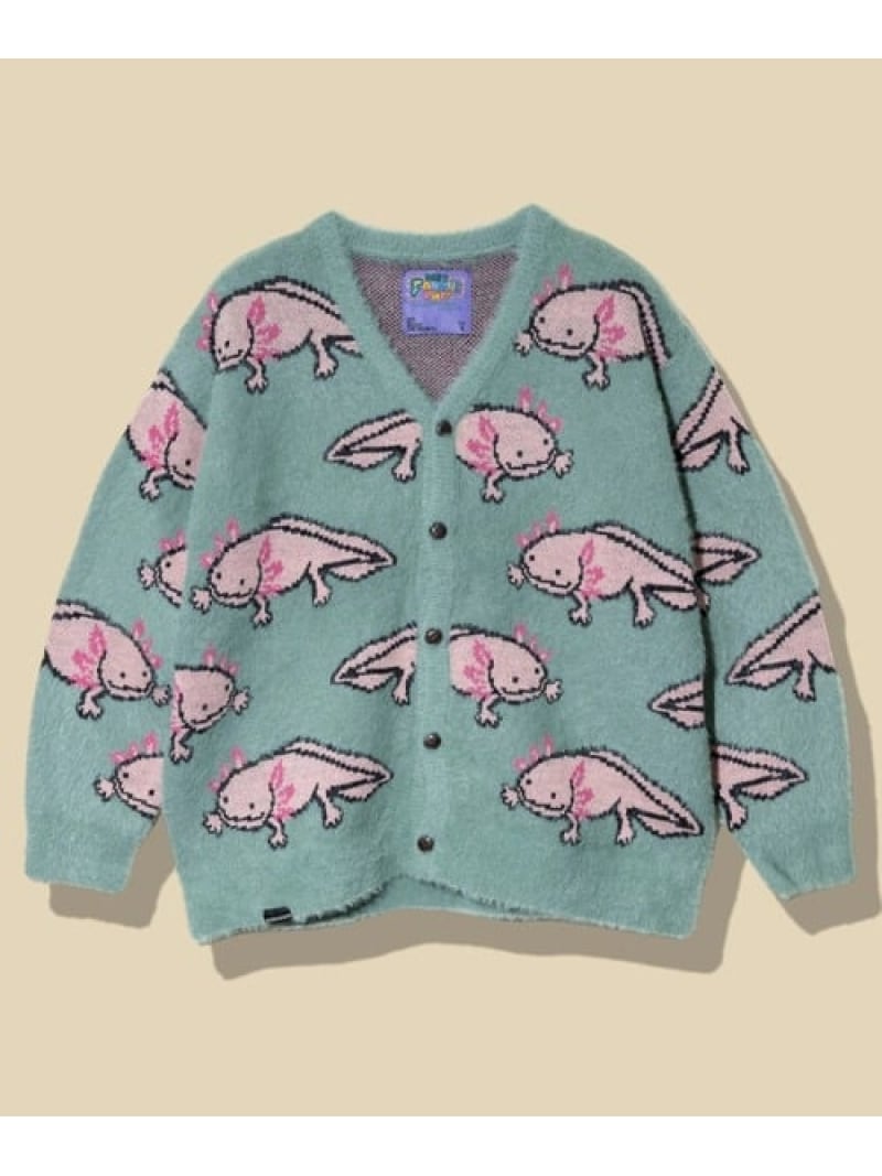 楽天市場】ウーパールーパーシャギー MIX ジャガードニット