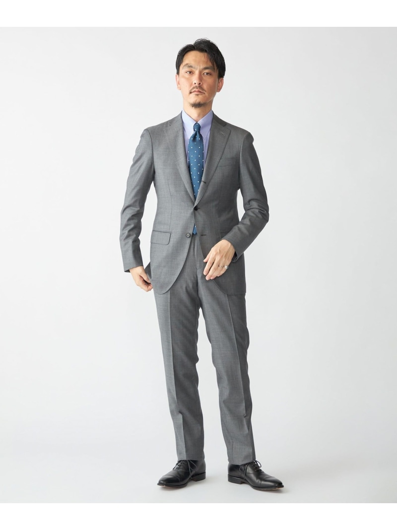 【SALE／40%OFF】SHIPS MEN SHIPS: LORO PIANA FABRIC  オーストラリス シャークスキン スーツ シップス スーツ・フォーマル セットアップスーツ グレー ブルー【RBA_E】【送料無料】
