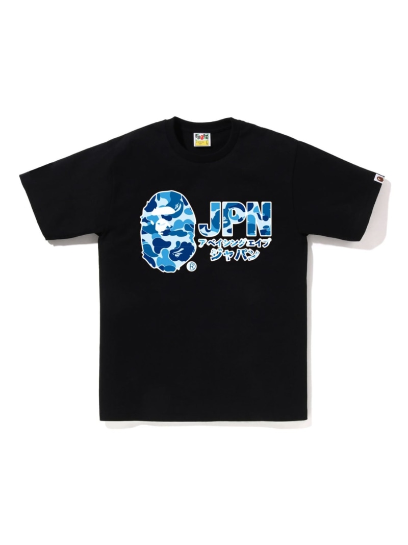 A BATHING APE ABC CAMO JPN KATAKANA TEE ア ベイシング エイプ トップス カットソー・Tシャツ ホワイト ブラック【送料無料】 8,408円
