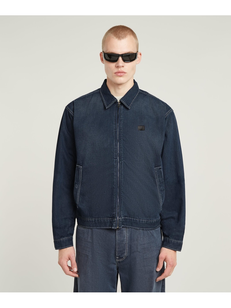 【SALE／30%OFF】G-Star RAW 【堅苦しさ販売店】COACH JACKET/ヴィンテージライクデニムコーチジャケット ジースターロゥ ジャケット・アウター ジーンズ上衣 青み【RBA_E】【貨物輸送無料】