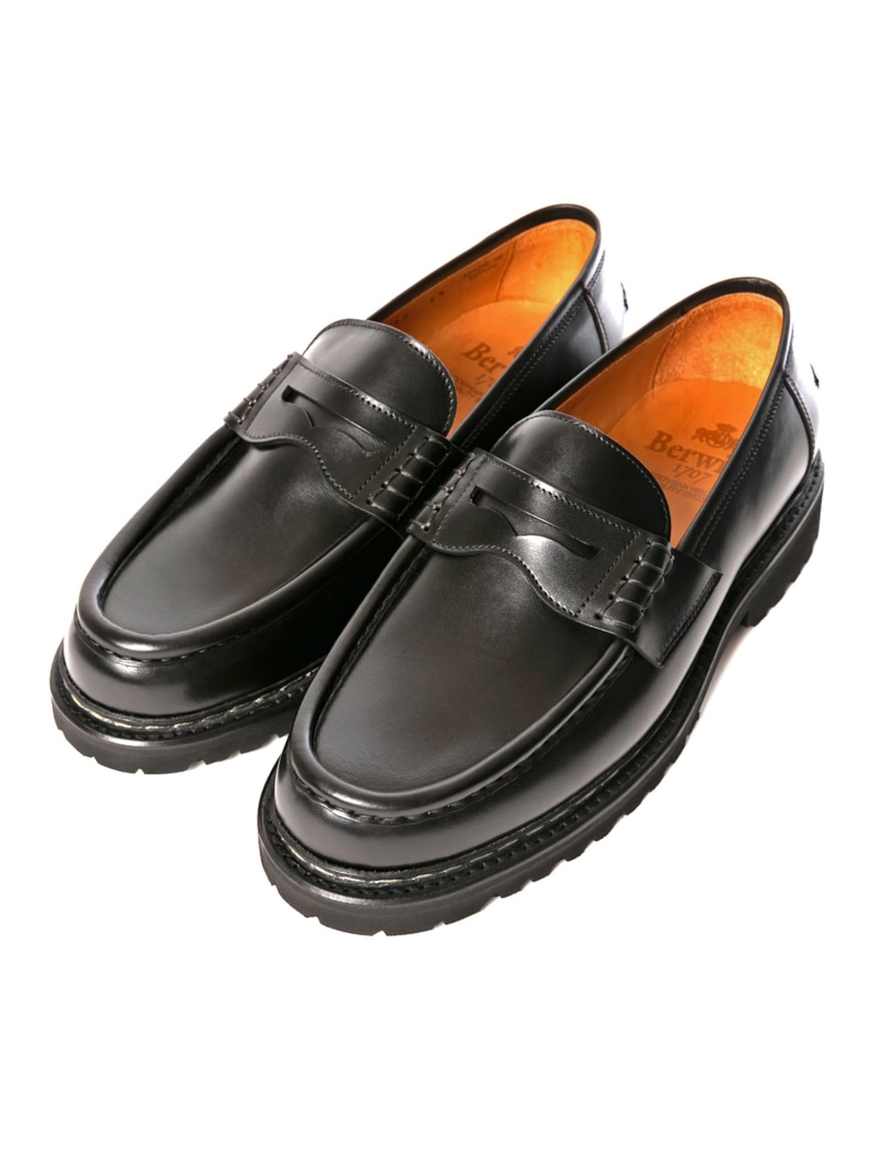 Berwick ブラック ローファー 楽天市場】バーウィック ローファー スリッポン BERWICK 9628 K4