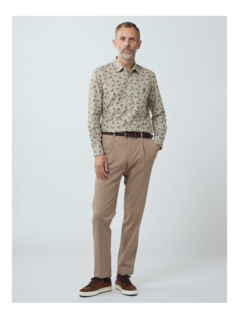 【SALE／40%OFF】Aquascutum MEN London Bird Print Shirt アクアスキュータム トップス シャツ・ブラウス ブルー グリーン【RBA_E】【送料無料】