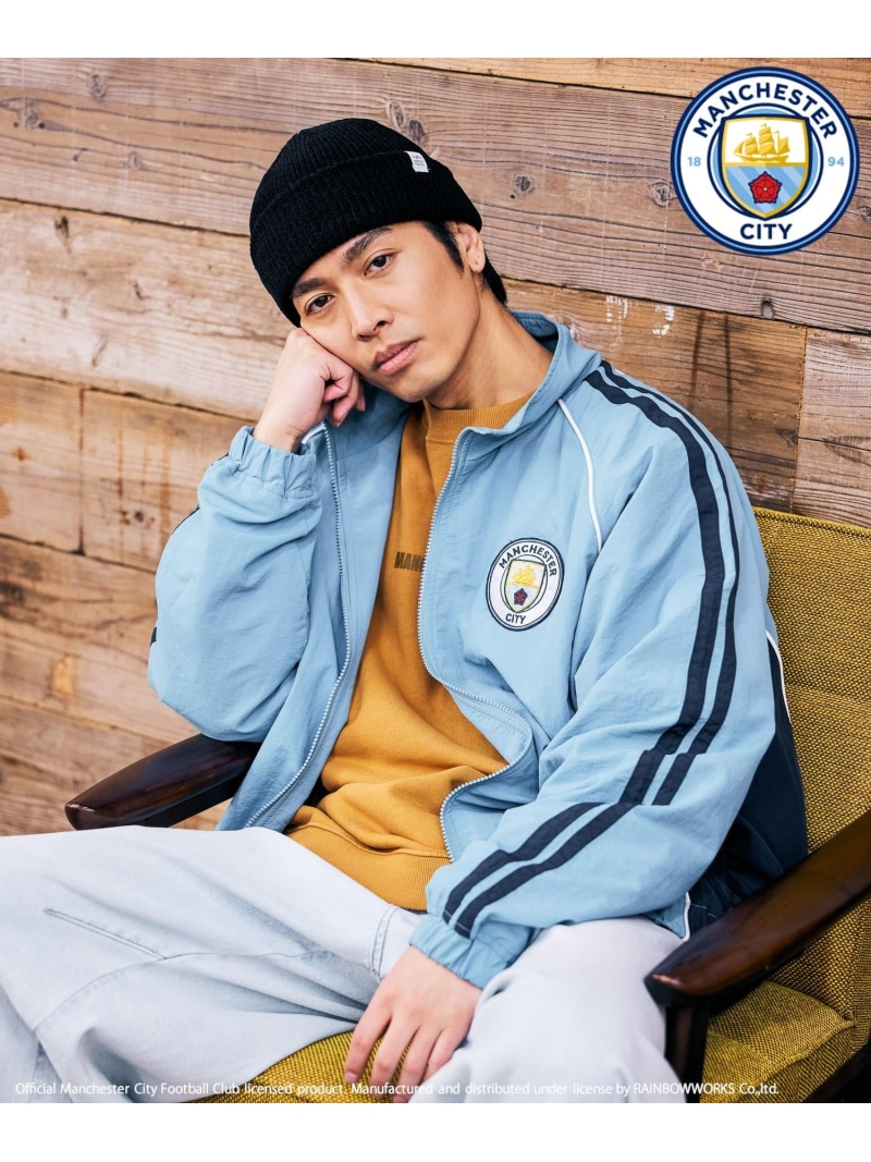 【SALE／40%OFF】BAYFLOW 【マンチェスター・シティFC】ナイロンブルゾン ベイフロー ジャケット・アウター ナイロンジャケット ブルー ブラック【RBA_E】【送料無料】 6,551円