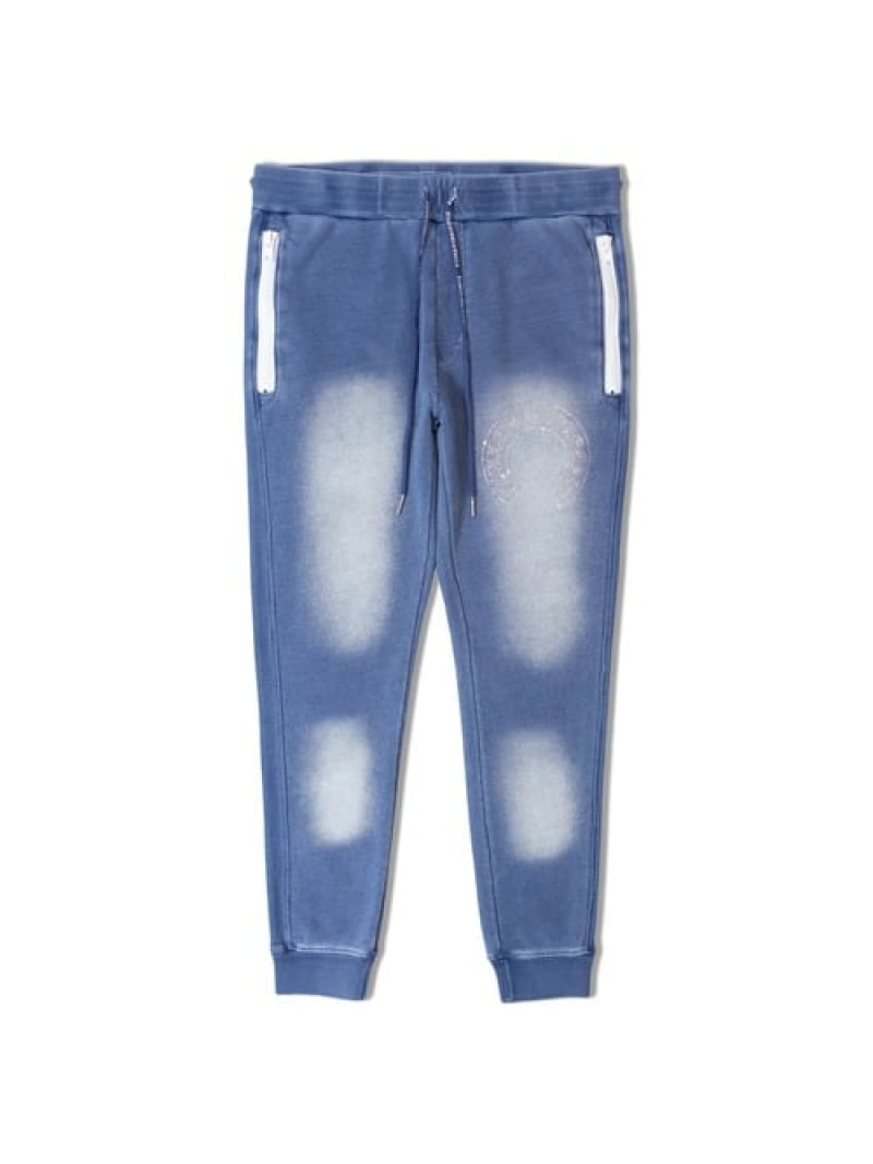 SELECT BRANDS LUXE/R /ラグジュ 46232-ラインストーン・カットデニムパンツ(MENS) ジャックローズ パンツ その他のパンツ ブルー ネイビー【送料無料】｜ Fashion Men