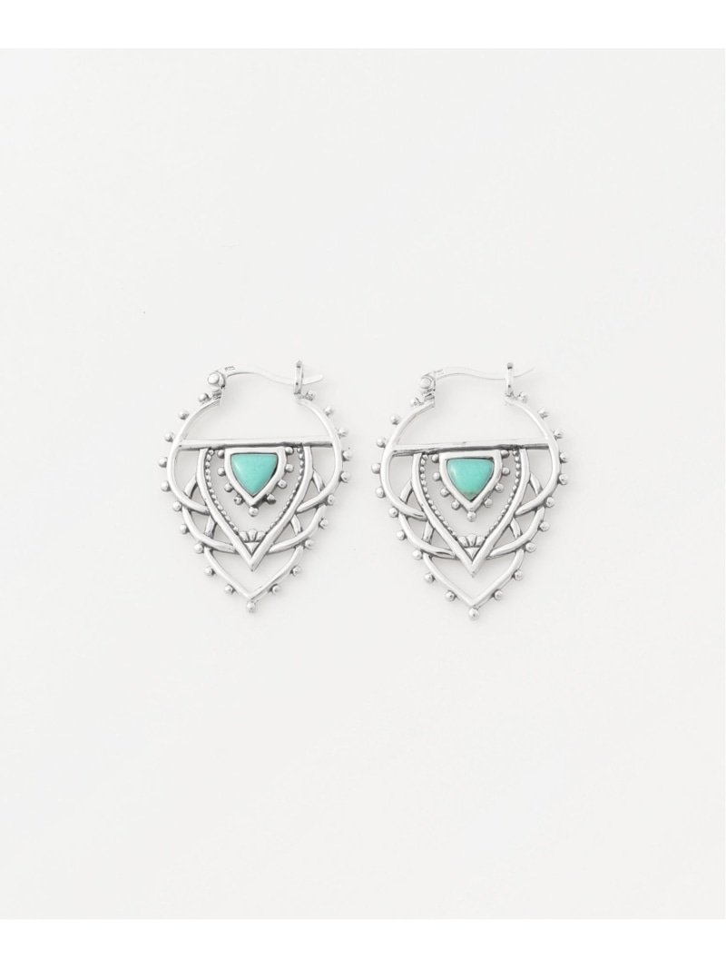 SCALABLANCHE SCALABLANCHE/(U)ボヘミアンターコイズピアス(SV925) スカラ アクセサリー・腕時計 ピアス ブルー【送料無料】