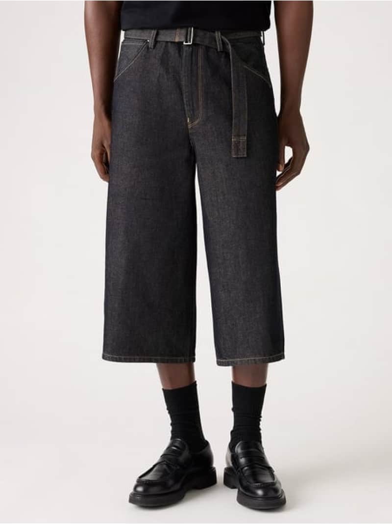 【SALE／50%OFF】Levi's ツイステッド バギージーンズ カプリ ダークインディゴ リーバイス パンツ ジーンズ・デニムパンツ ブラック【RBA_E】【送料無料】