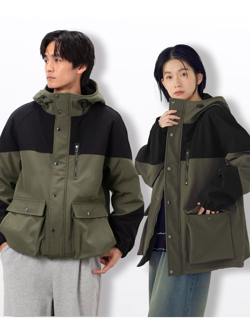 【SALE／19%OFF】Purple&Yellow フリースボンディング マウンテンパーカ コムサイズム ジャケット・アウター その他のジャケット・アウター ブラック カーキグリーン【RBA_E】【送料無料】 9,796円