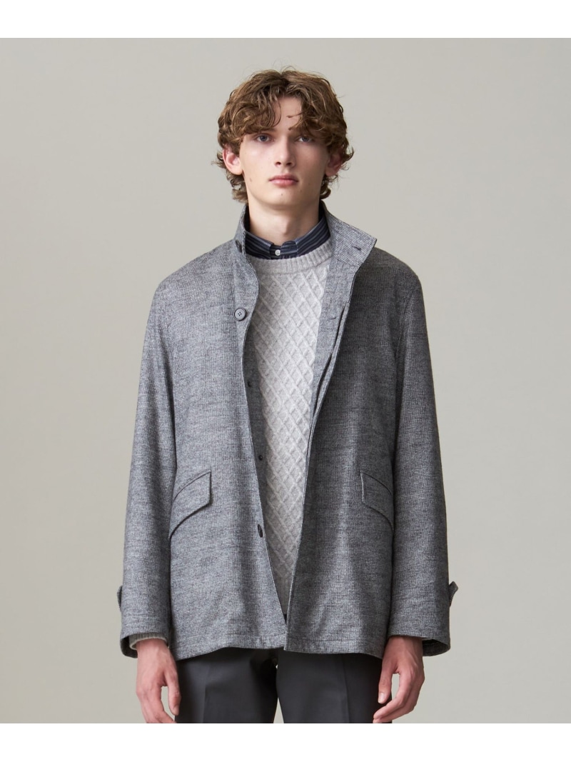 【SALE／30%OFF】J.PRESS ウールバランサーショートカーコート ジェイプレス ジャケット・アウター その他のジャケット・アウター グレー ネイビー【RBA_E】【送料無料】
