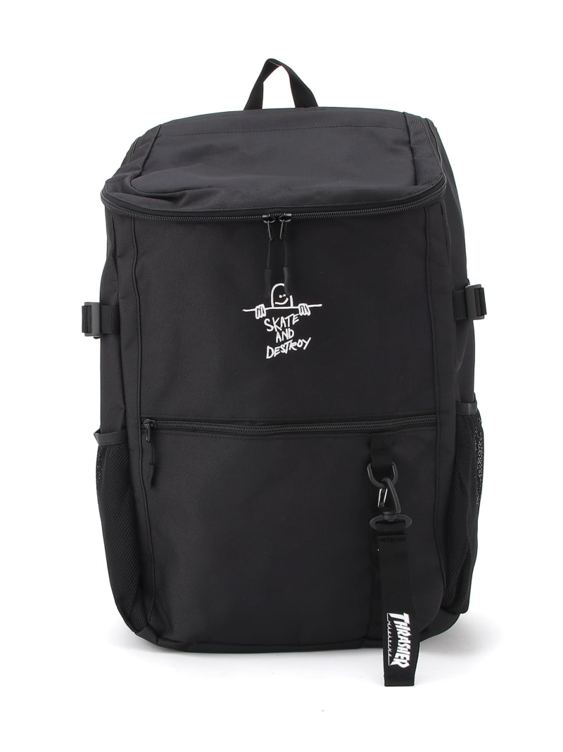 THRASHER THRASHER/(U)SHARP BOX BACKPACK 30L リュック スラッシャー　バイ　リフルページ バッグ リュック・バックパック ブラック【送料無料】