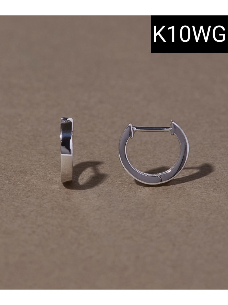 JUPITER 【つづき物累算2000点突きやぶる】＜分量制限事項BOX＞【K10】ストレートフープピアス しろがね色 ジュエルアディクト 佩び物・ウォッチ ピアス しろがね色【貨物輸送無料】