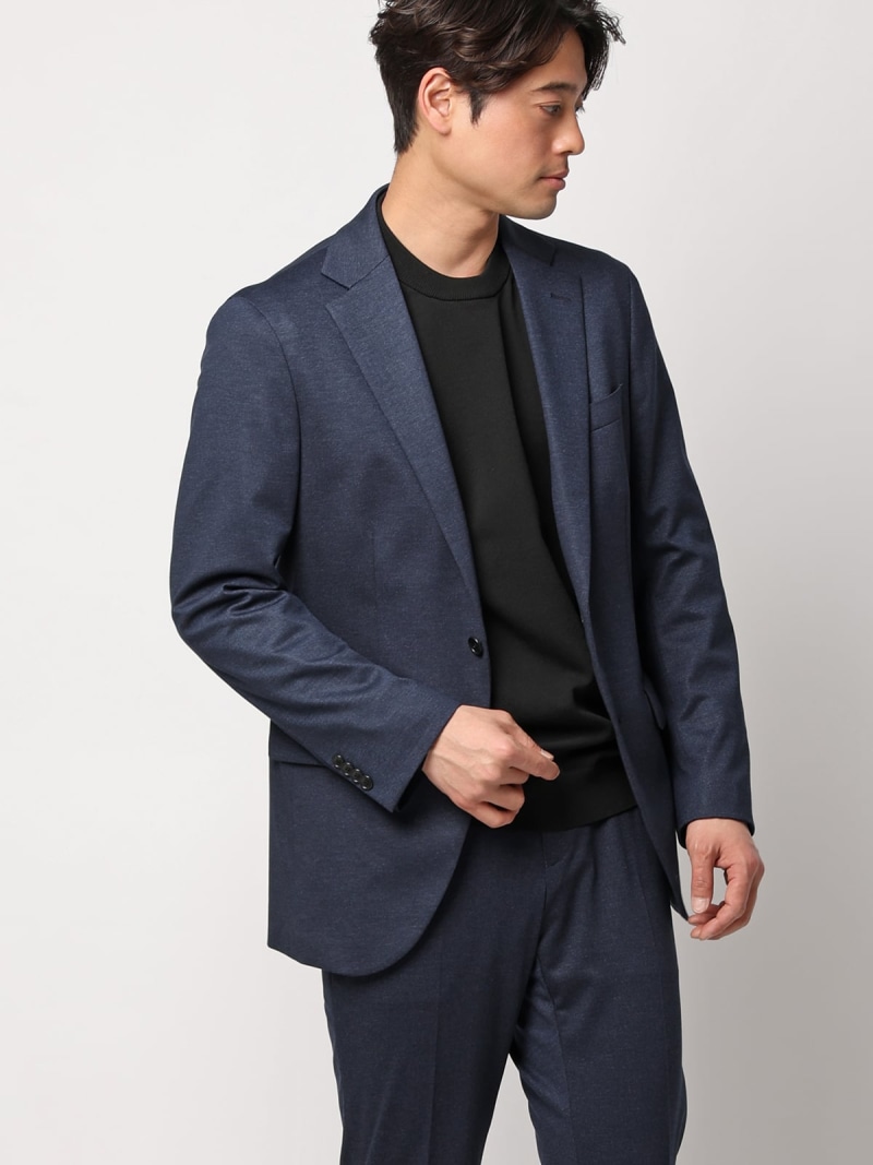 【SALE/20%OFF】SUIT SQUARE SMACTIVE ジャケット ウォッシャブル ストレッチ TRジャージー 無地 スーツ スクエア スーツ・フォーマル スーツジャケット ネイビー【RBA_E】【送料無料】| Fashion Men