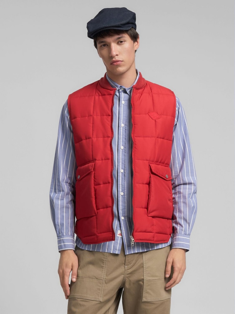 【SALE／50%OFF】REPLAY リサイクルリップストップポリ ベスト リプレイ トップス ベスト・ジレ グリーン ブラック レッド【RBA_E】【送料無料】 13,464円