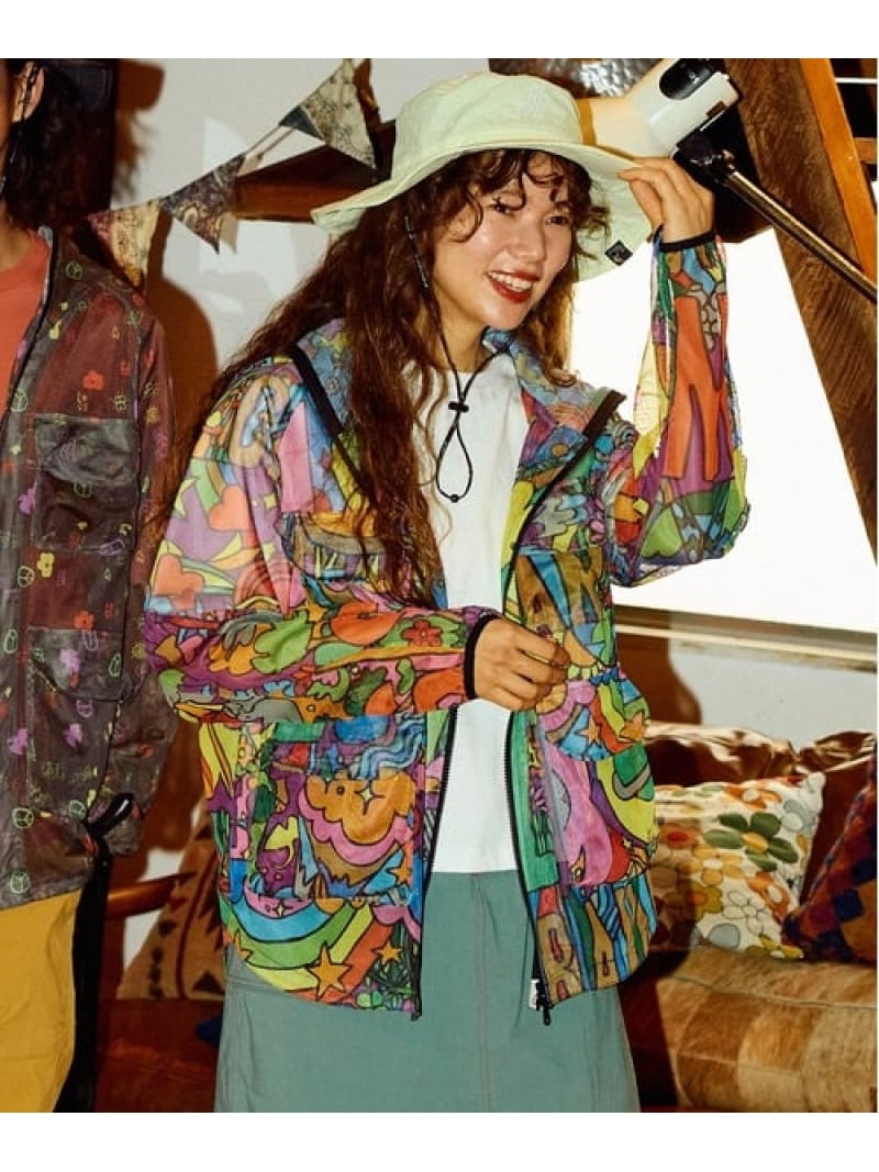 【SALE/10%OFF】go slow caravan 総柄プリントメッシュ防蚊加工パーカーJKT (MENS) ゴースローキャラバン ジャケット・アウター ブルゾン・ジャンパー【RBA_E】【送料無料】| Fashion Men