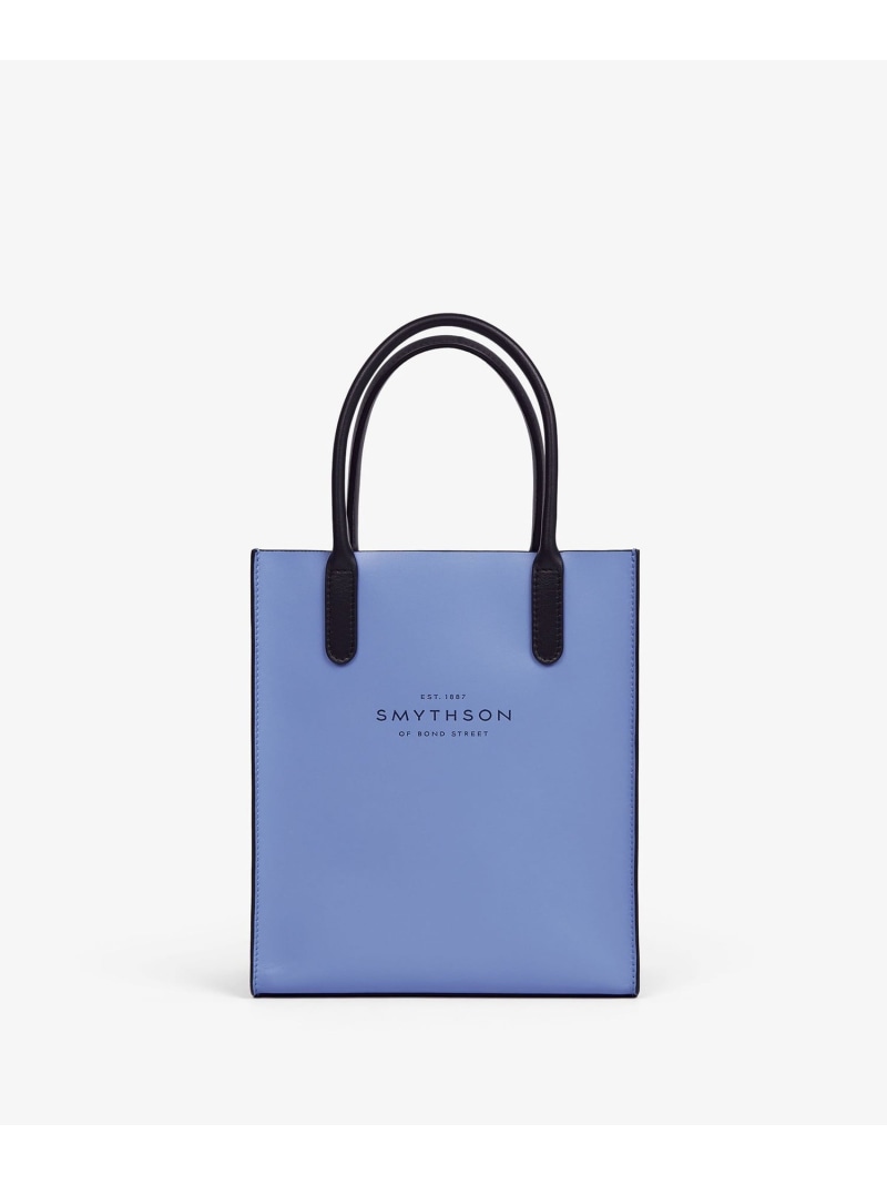 SMYTHSON Mini Pavilion Kingly Tote Bag スマイソン 御徒面子 トートバッグ 青碧【貨物輸送無料】
