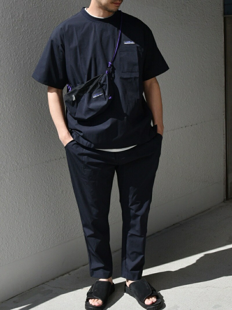 Tシャツ カットソー 日本未入荷 ベージュ 送料無料 ネイビー Tシャツ カットソー シップス 21ss セットアップアイテム サコッシュ タックパンツ Tシャツ 3ピース Mile Thousand Any Ships Ryce Co Ke