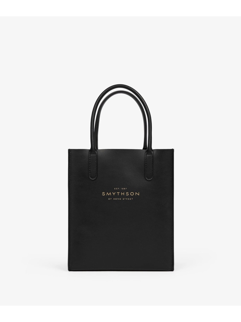 SMYTHSON Mini Pavilion Kingly Tote Bag スマイソン 御徒面子 トートバッグ 黒いこと【貨物輸送無料】