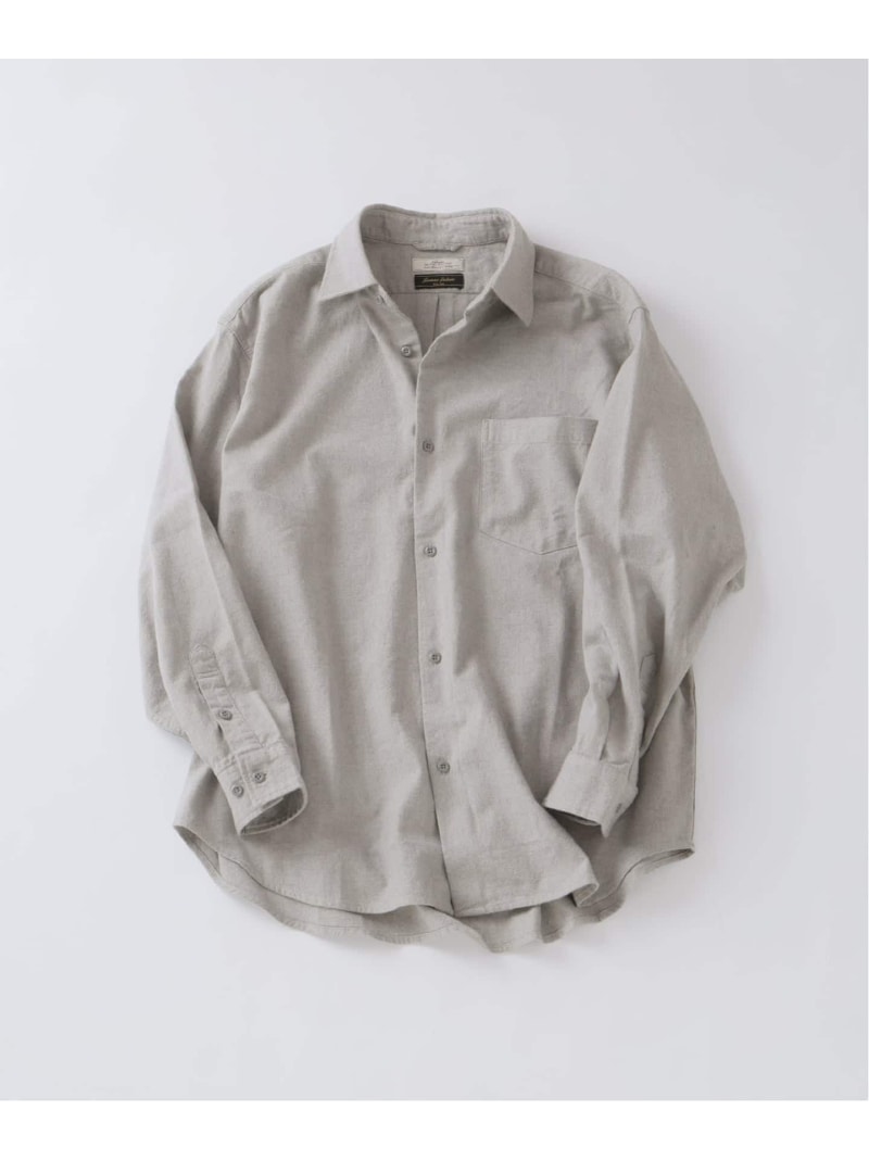 JOURNAL STANDARD relume JAMES FABRIC / ジェームスファブリック ヘザーブラッシュ ネルシャツ ジャーナル スタンダード レリューム トップス シャツ・ブラウス グレー ブラウン グリーン【送料無料】
