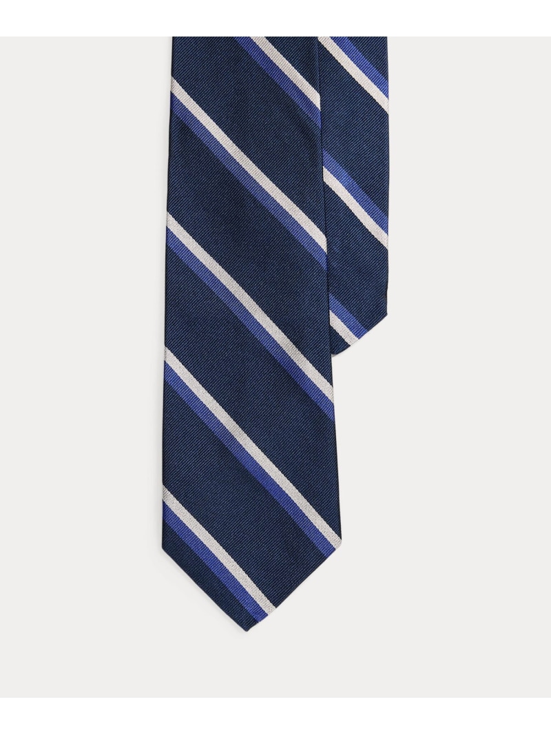 POLO RALPH LAUREN ストライプド シルク ネクタイ ラルフローレン スーツ・フォーマル ネクタイ・蝶ネクタイ ブルー【送料無料】 16,863円