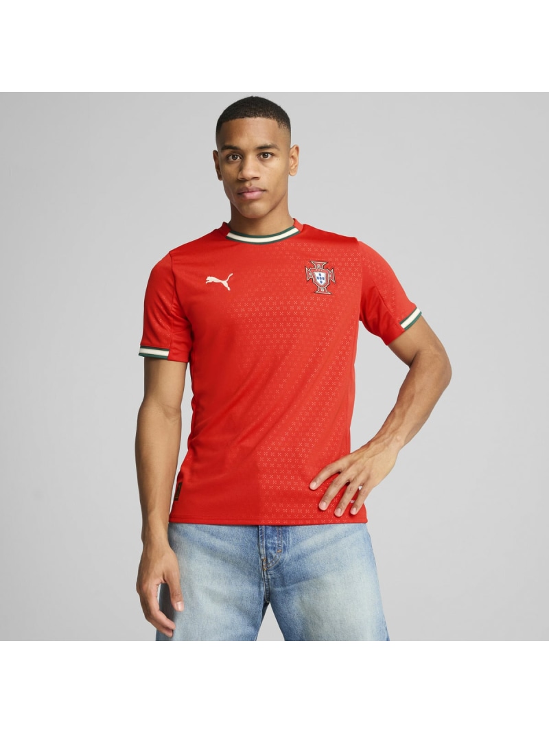 【SALE／30%OFF】PUMA メンズ サッカー ポルトガル代表 ホーム レプリカ 半袖 ユニフォーム FPF Home Jersey Replica プーマ スポーツ・アウトドア用品 その他のスポーツ・アウトドア用品 レッド【RBA_E】【送料無料】