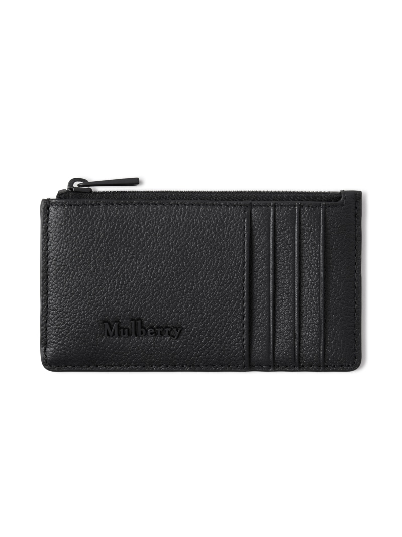 Mulberry 【マルベリー公式】ファリンドン ロング ジップド カードホルダー マルベリー 財布・ポーチ・ケース 名刺入れ・カードケース ブラック【送料無料】