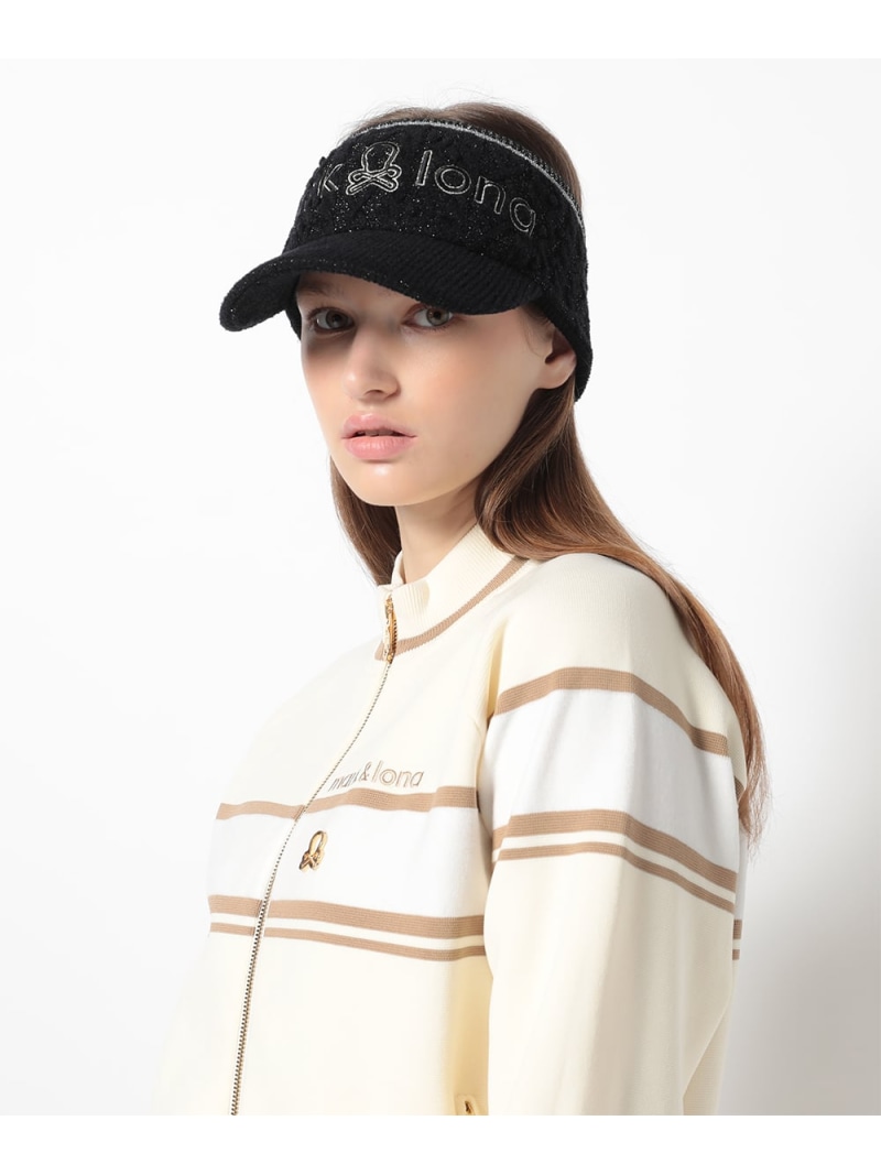 【SALE／20%OFF】MARK \u0026 LONA Poise Spark Knit Visor ｜ MEN and WOMEN マークアンドロナ かぶり笠 サンバイザー 白いこと 黄色 黒いこと【RBA_E】【貨物輸送無料】