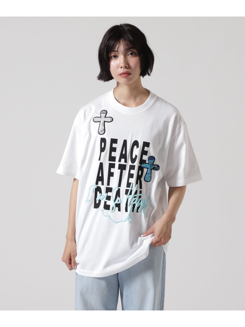 【SALE/30%OFF】ROYAL FLASH STUD MUFFIN/スタッドマフィン/PEACE AFTER DEATH SS TEE ロイヤルフラッシュ トップス カットソー・Tシャツ ブラック ホワイト【RBA_E】【送料無料】