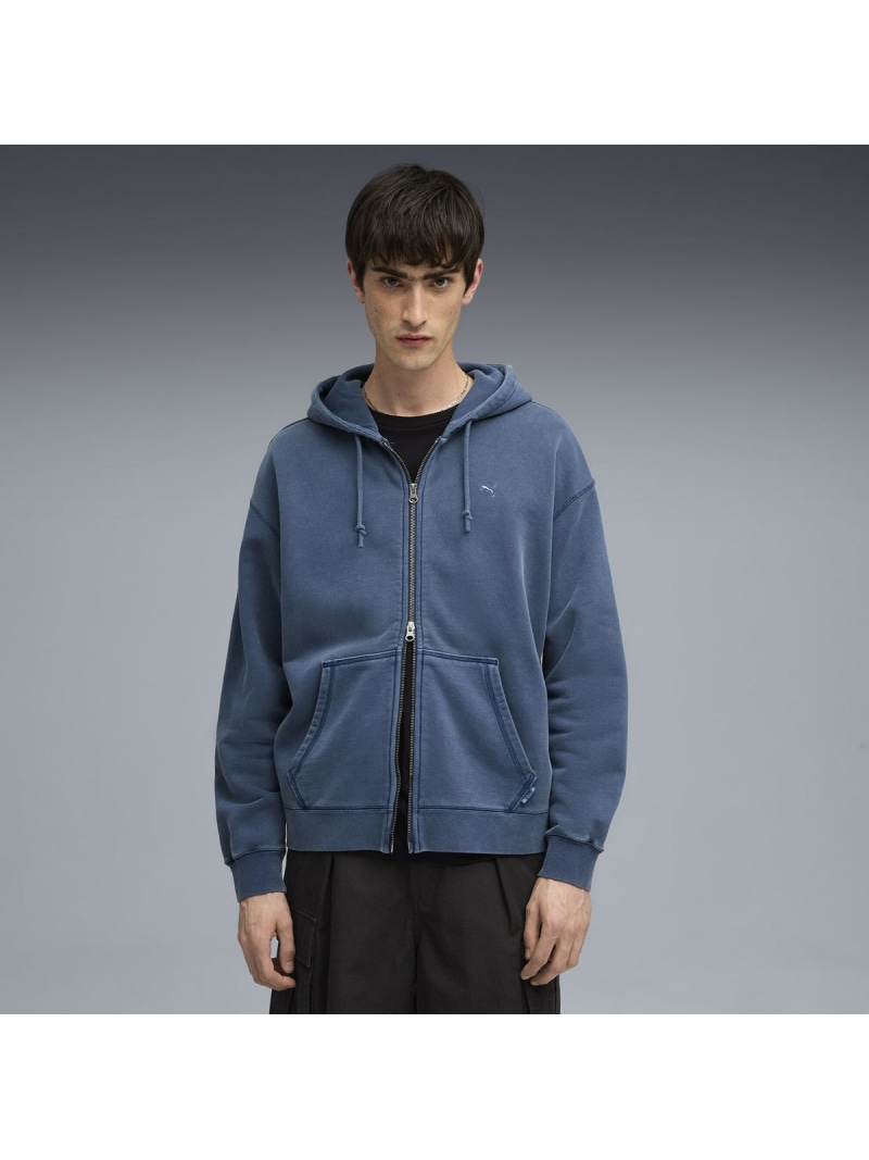 【SALE／30%OFF】PUMA メンズ MMQ フルジップ フーディ MMQ Full-Zip Hoodie ピューマ トップス スウェット・トレーナー 黒いこと【RBA_E】【貨物輸送無料】