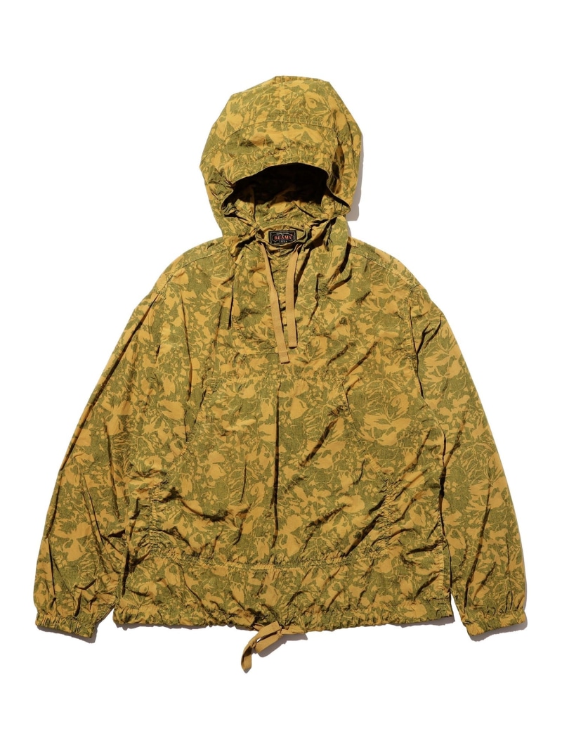 BEAMS PLUS MIL Smock Camo Print Garment Dye ビームス メン ジャケット・アウター ブルゾン・ジャンパー イエロー ブラウン【送料無料】