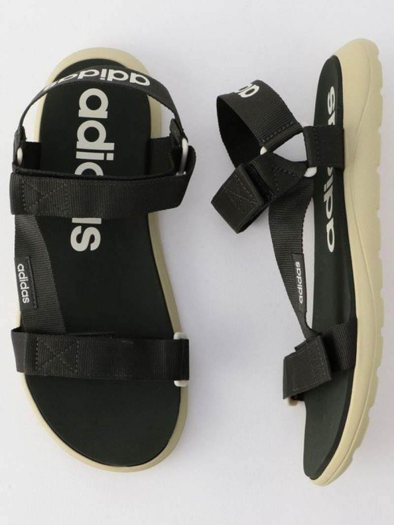 adidas khaki flip flops