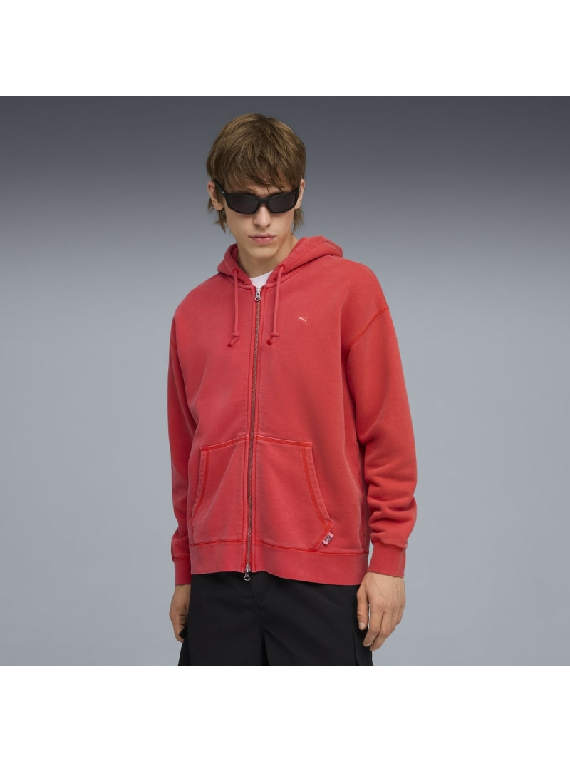 【SALE／30%OFF】PUMA メンズ MMQ フルジップ フーディ MMQ Full-Zip Hoodie ピューマ トップス スウェット・トレーナー 赤いこと【RBA_E】【貨物輸送無料】