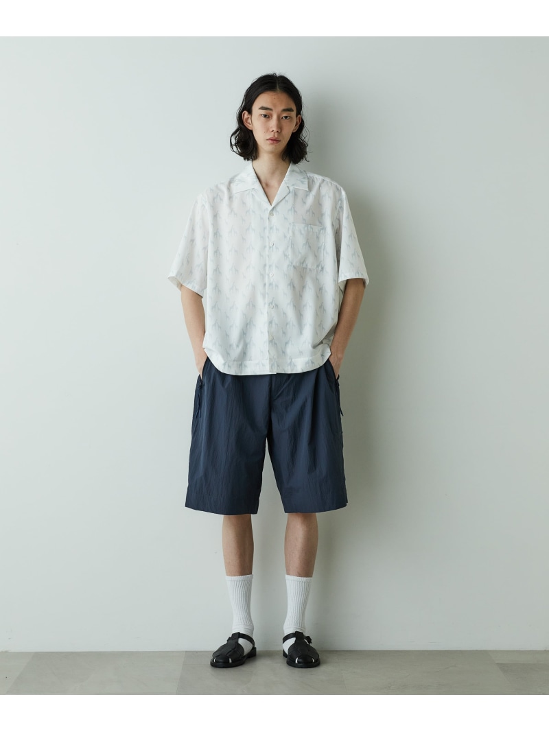 【SALE／30%OFF】NANO universe 「HOTEL PALACE」オテルパラス アニマルグラフィックプリントシャツ ナノユニバース トップス シャツ・ブラウス ホワイト グレー【RBA_E】【送料無料】