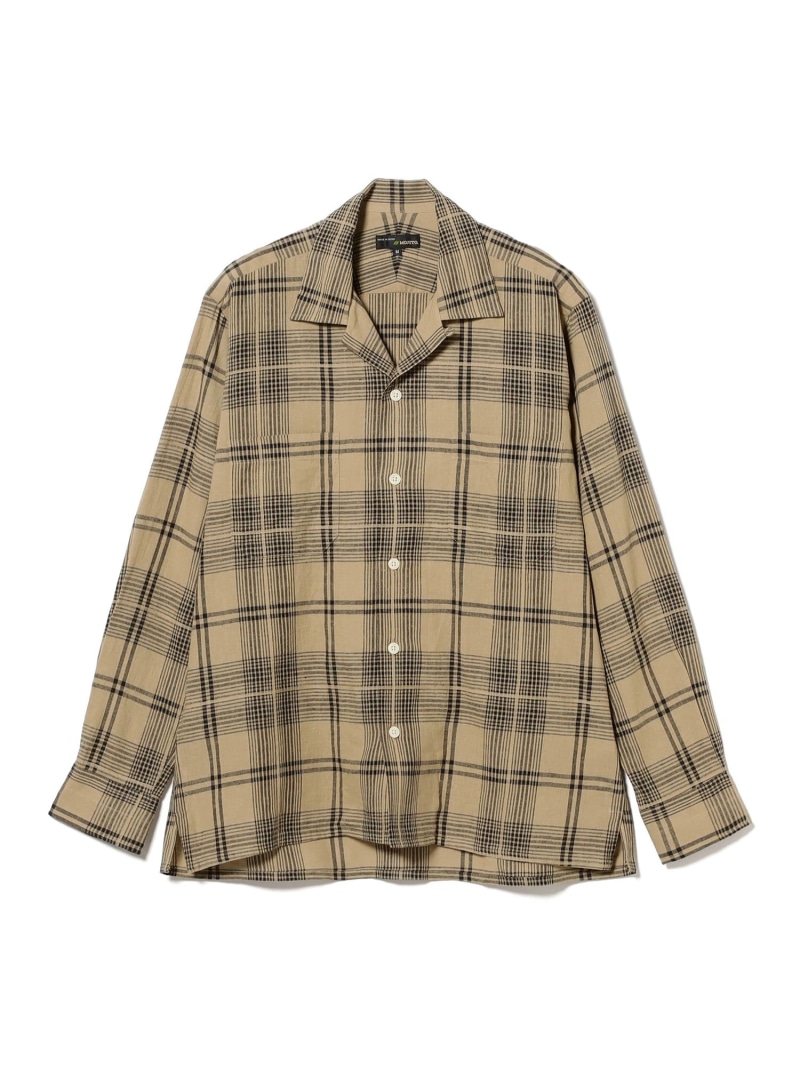 BEAMS PLUS MOJITO / ABSHINTH SHIRT Dobbie Plaid ビームス メン トップス シャツ・ブラウス ベージュ【送料無料】 25,344円