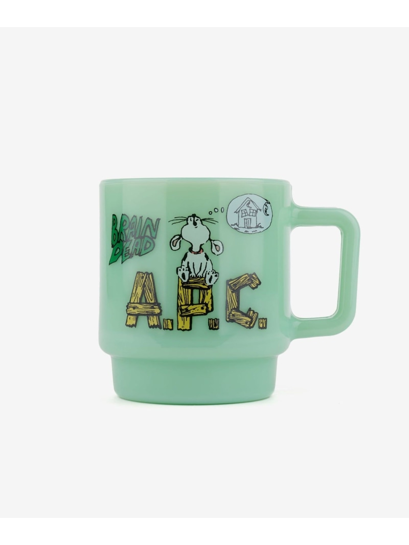 A.P.C. Brain Dead x A.P.C. Milk Glass Mug アー・ぺー・セー インテリア・生活雑貨 その他のインテリア・生活雑貨【送料無料】｜ Fashion Men