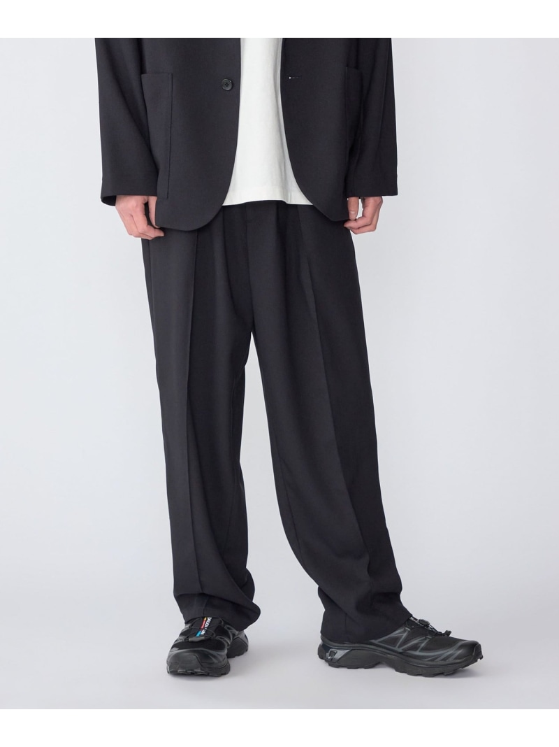SHIPS MEN SHIPS: Comfy Line 広広とした ピンタック イージーパンツ シップス ズボン下 余分の物のズボン下 赤銅色 米国海軍 薄墨色【貨物輸送無料】 メンズファッション-ズボン・パンツ