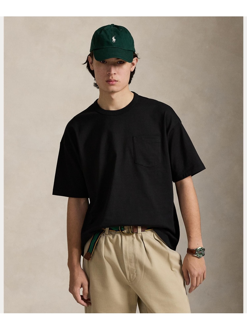 POLO RALPH LAUREN ビッグ 相応う ヘビーウェイト プルオーバー プルオーバー ラルフローレン トップス カットソー・プルオーバー 黒いこと【貨物輸送無料】