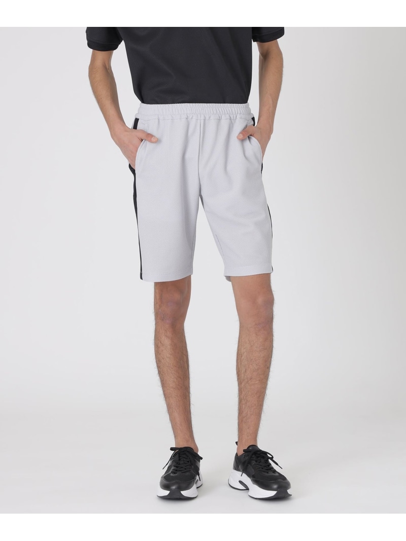 BLACK LABEL CRESTBRIDGE 【BLACK lab.】ブリーズメッシュトラックショーツ ブルーレーベル / ブラックレーベル・クレストブリッジ パンツ その他のパンツ ブラック【送料無料】｜ Fashion Men
