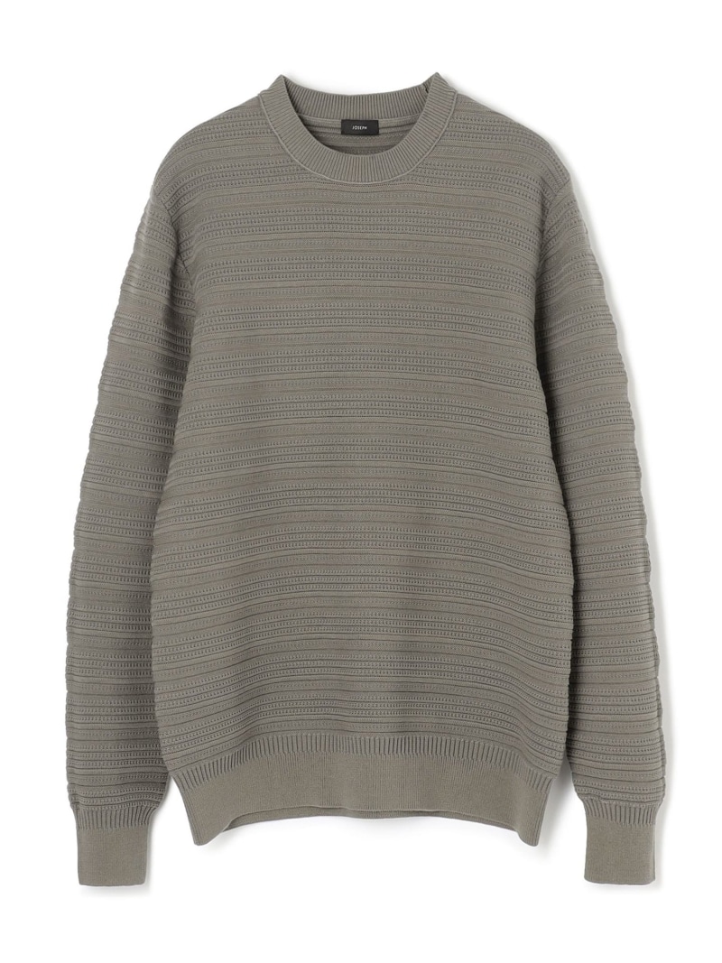 【SALE／30%OFF】JOSEPH HOMME 瓶縮緬 クルーネックニット ジョゼフ オム トップス 編み物 白いこと カーキ緑であること【RBA_E】【貨物輸送無料】