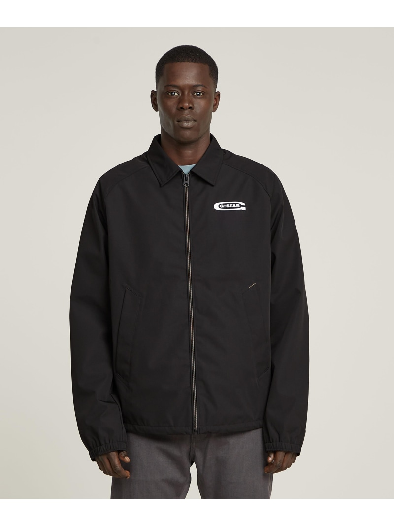 【SALE／30%OFF】G-Star RAW 【堅苦しさ販売店】COACH JACKET/クラシックロゴコーチジップジャケット ジースターロゥ ジャケット・アウター 上衣・前掛け 黒いこと【RBA_E】【貨物輸送無料】